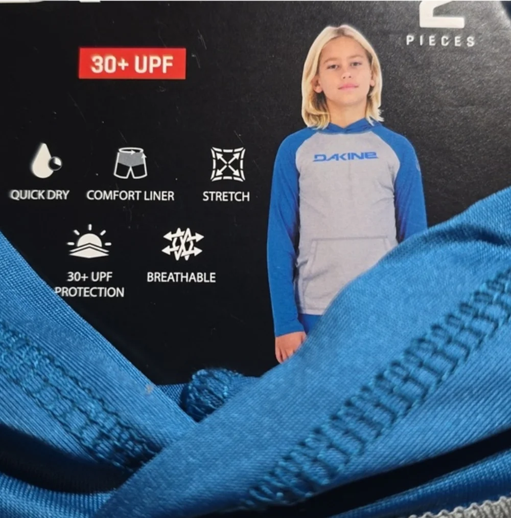 Dakine Swim Boys 2-piece Swim Set Rash G Swim Girls Rashguard